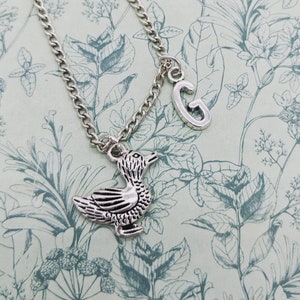 Duck necklace, duck jewellery, duck jewelry, duck lover gifts, duck mum gifts, bird necklace, bird jewelry, personalised necklace, bff gifts