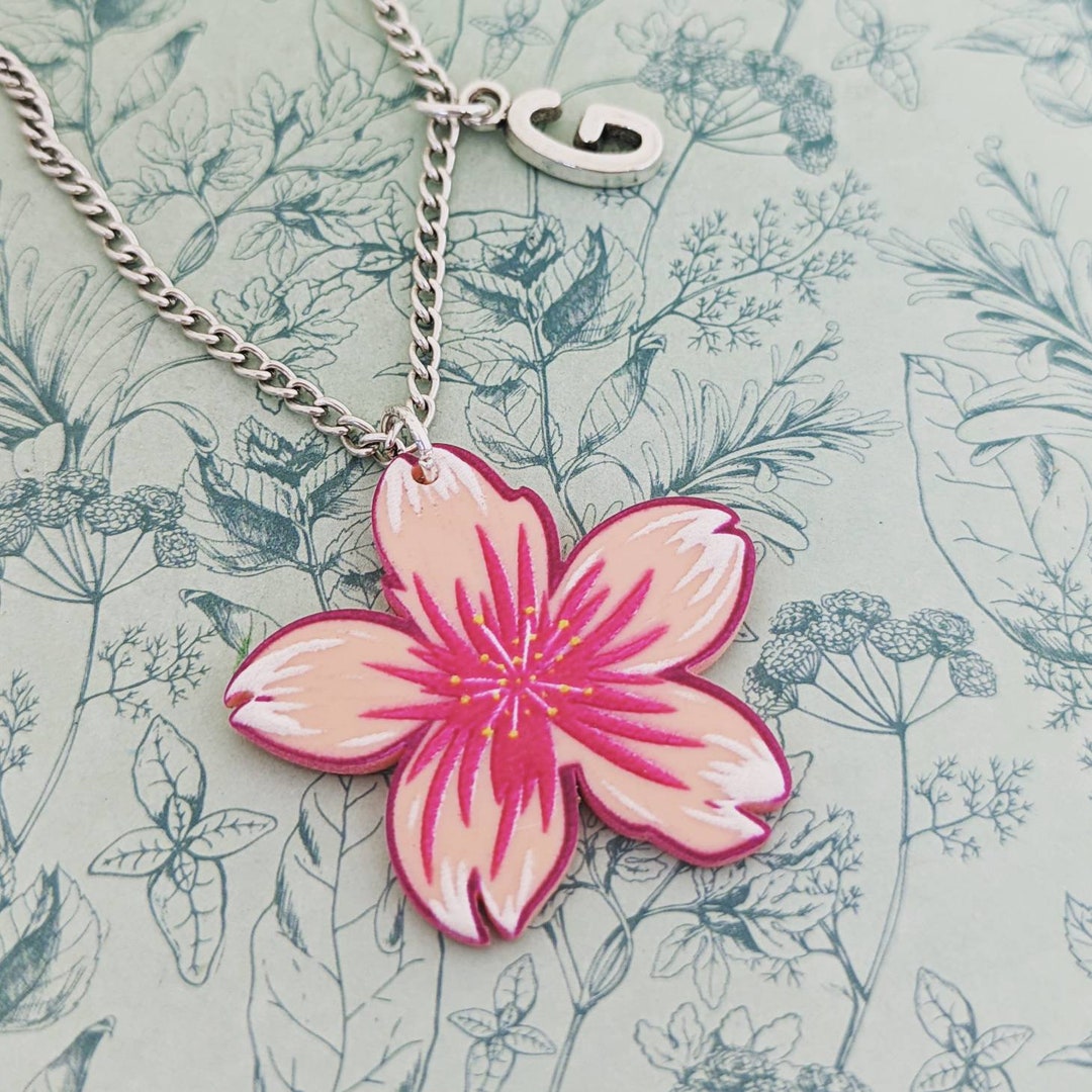 Sakura flower necklace Clearance