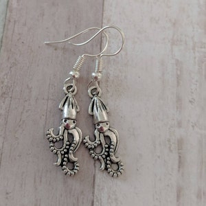 Octopus earrings, octopus jewellery, sister gifts, gifts for her, animal earrings, animal jewellery, bff gifts, squid earrings, cute gifts