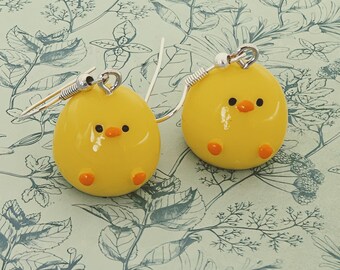 Niedliche Huhn Ohrringe, Huhn Ohrringe, Huhn Bauer Geschenke, Huhn Liebhaber Geschenke, Huhn Themen Schmuck, Huhn Charme, Vogel Liebhaber Geschenk