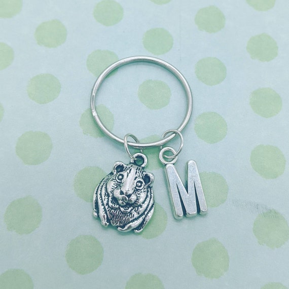 Guinea Pig Keyring Guinea Pig Gifts Guinea Pig Lovers Sister Gifts Personalised Gifts Initial Keyring Animal Gifts Animal Keyring Etsy Canada