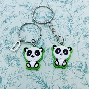 Panda keyring, panda keychain, panda lover gifts, panda accessories, bag charm, kids bag charm, secret santa, animal keychain, bff gifts,
