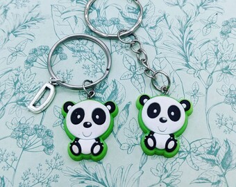 Panda keyring, panda keychain, panda lover gifts, panda accessories, bag charm, kids bag charm, secret santa, animal keychain, bff gifts,