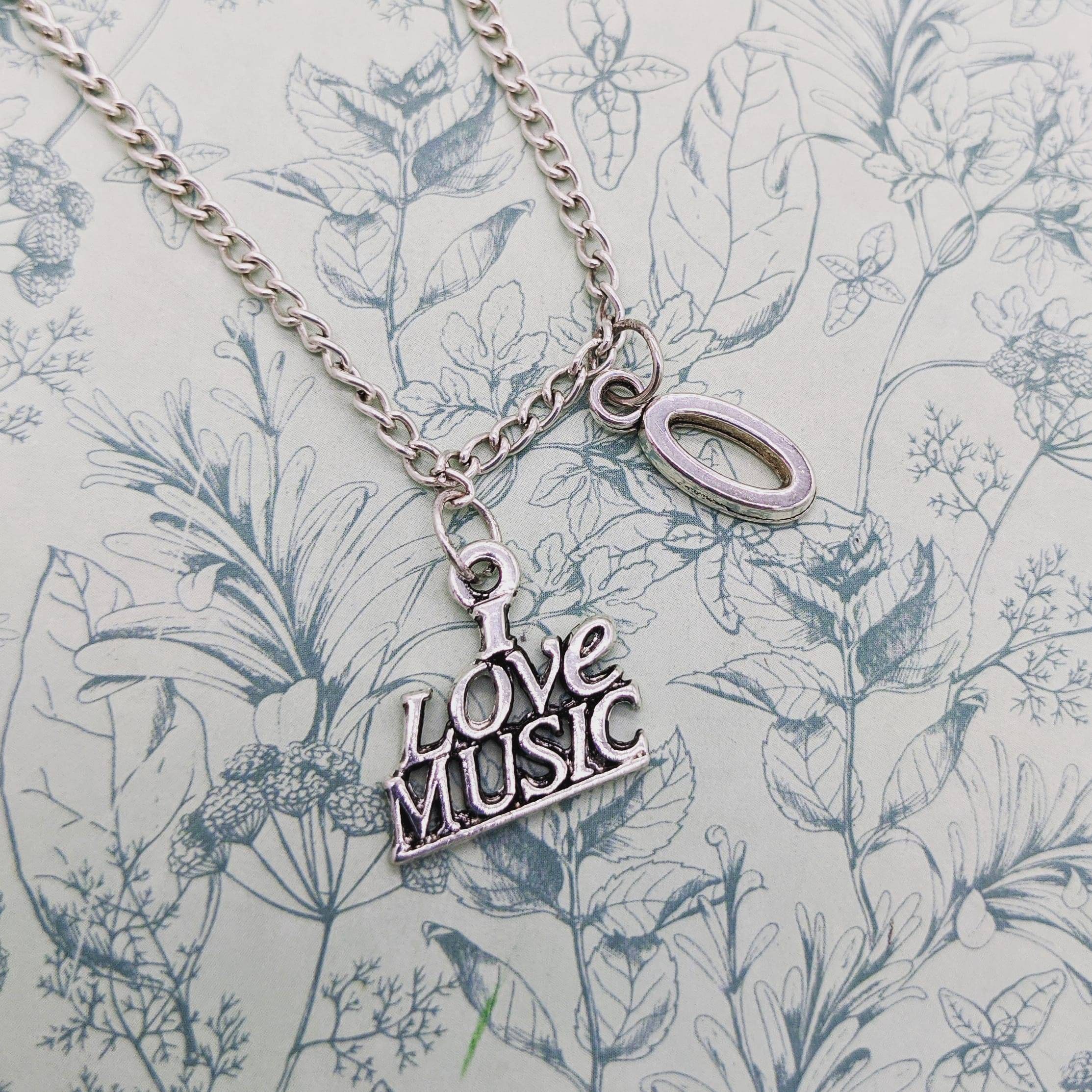 Music necklace, music jewelry, music lover gifts, gift for musicians, bff gifts, personalised necklace, gifts for singers, birthday gifts,