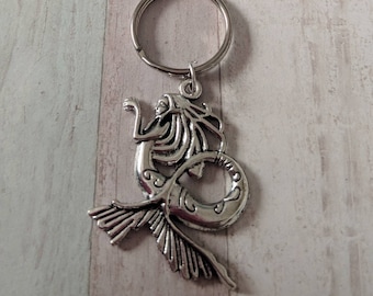 Mermaid keyrings, mermaid keychain, mermaid accessories, gifts for her, teen gifts, stocking stuffers, fantasy gifts, sealife keyring,