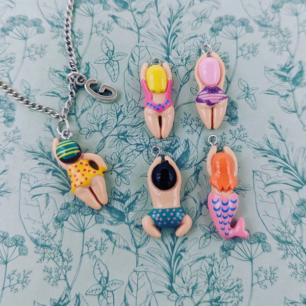 Swimming necklace, swimmer necklace, swimming gift, swimming team gifts, swimming teacher gifts, swimming lover, swim team gift, bff gifts