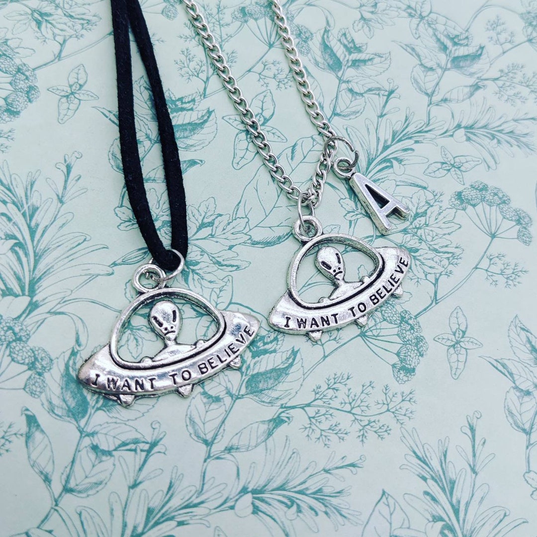 Alien Necklace, Alien Jewelry, Alien Gifts, UFO Necklace, UFO Gifts ...
