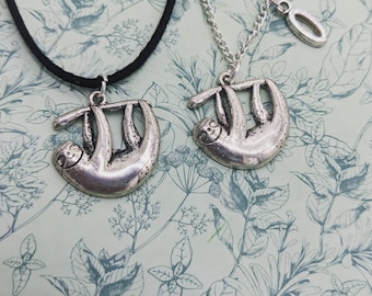 Faultier Halskette, Faultier Schmuck, Faultier Geschenk, personalisierte Geschenke, Tierliebhaber Geschenke, Tier Halskette, Faultier Anhänger, Bff Geschenke,