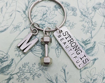 Fitness keyring , gym gifts, gym keychain, bodybuilding gifts, motivation keyring, weight loss gifts, fitness gifts, personal trainer gifts,
