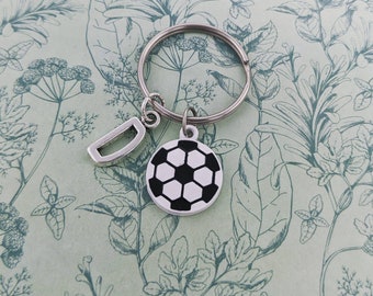 Football keyring, personalised keyring, soccer gift, soccer keychain, sports gifts, football coach gifts, stocking fillers, son gifts,