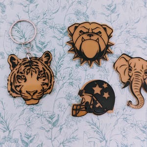 Großer Elefant Schlüsselbund, Elefant Liebhaber Geschenke, Stier Hund Schlüsselbund, Geschenke zum Thema Stier, Hundemama Geschenke, Geschenke für Baseballliebhaber,