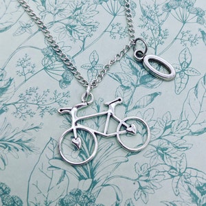 Bicycle necklace, cyclists gifts, cyclist necklace, cyclist jewellery, sports lover gifts, personalised necklace, bike necklace, gift ideas