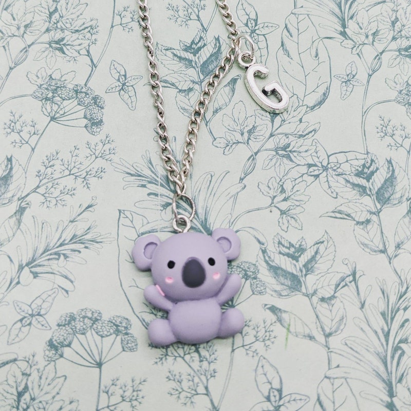 Koala Heart Pendant Necklace – Sterling Silver With 18K Gold Plated, Gift For Women, Mother, Daughter