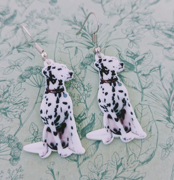 Dalmatian Earrings Dalmatian Jewellery Dog Earrings Dog Mum Gifts Dalmatian Fan Gifts Dog Breeder Gifts Dog Walker Gifts Dog Themed Etsy