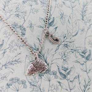 Collar de erizo, joyas de erizo, regalos para amantes de los erizos, temática de erizo, amantes de los animales, regalos del bosque, regalos personalizados, dije de plata