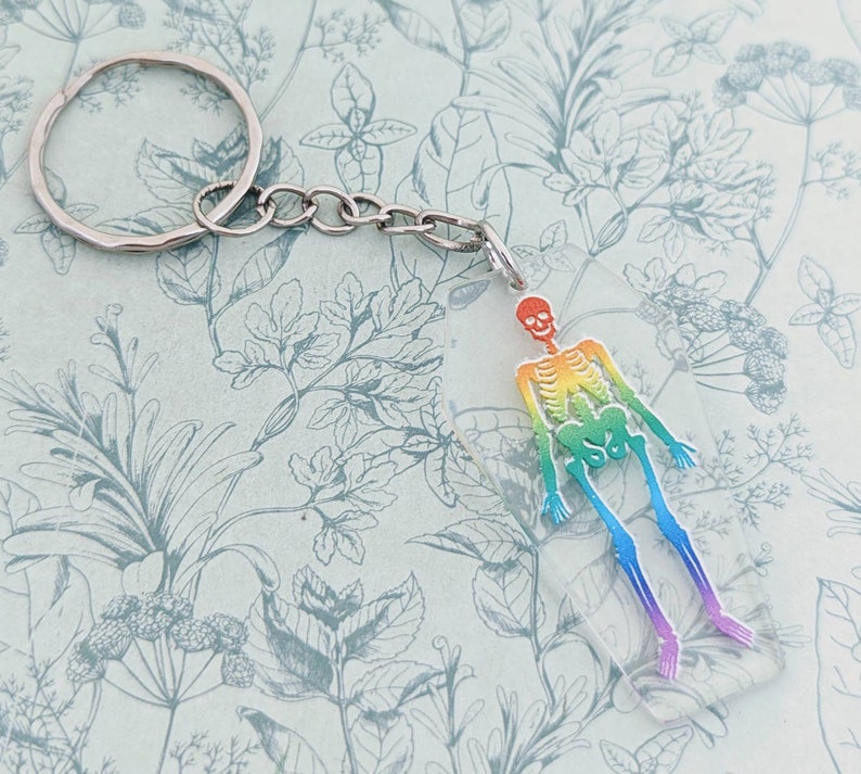 Nice Key Rings Skeleton Skeleton Keychain, Skeleton Accessories, Gothic Keychain, Halloween ...