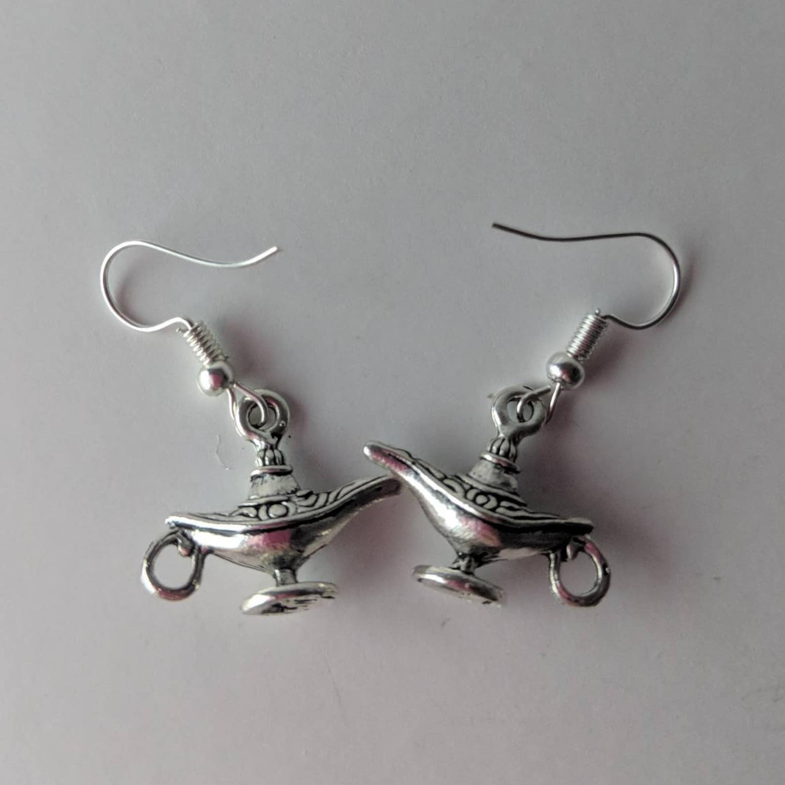 Genie Lamp Earrings Fairytale Earrings Fairytale Jewellery Etsy
