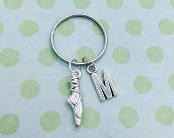 Ballerina keychain, ballerina gifts, ballerina keyring, Ballet gifts, dancer keyring, dancer gifts, squad keyrings, girl gifts, initial gift