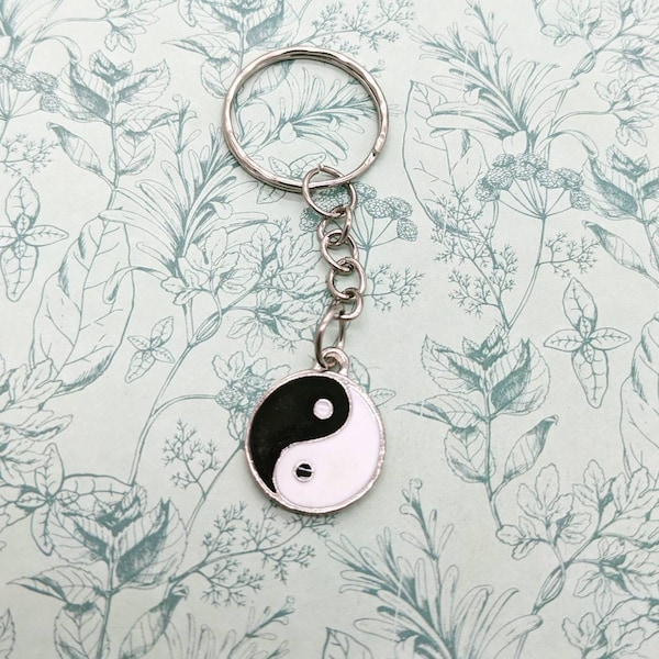 Porte-clés Ying Yang, bijoux Ying Yang, cadeaux Ying Yang, cadeaux amis, cadeaux sœurs, cadeaux bff, cadeaux yoga, bouddhisme, cadeaux tai-chi,