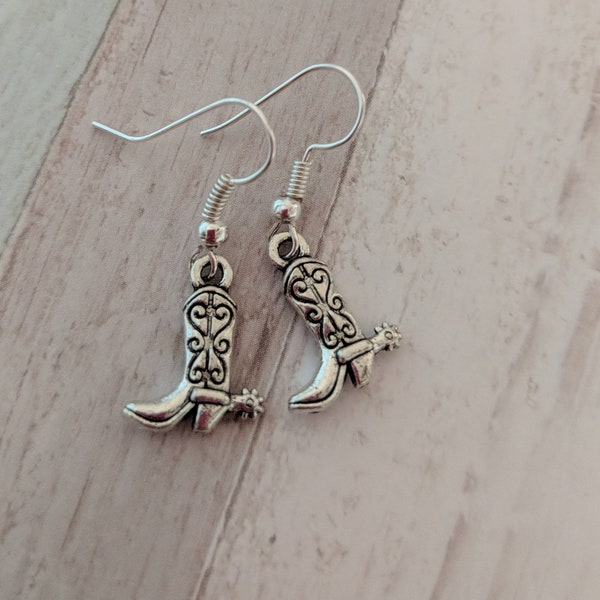 Boucles d'oreilles bottes de cowboy, boucles d'oreilles cowgirl, boucles d'oreilles rodéo, boucles d'oreilles lasso, cadeaux pour elle, boucles d'oreilles western, bijoux cowboy, cadeaux pour elle