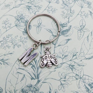 Ladybug Keyring, ladybug themed, ladybird gifts, ladybird themed, ladybird accessories, bug keychain, bug lover gifts, gardener gifts,
