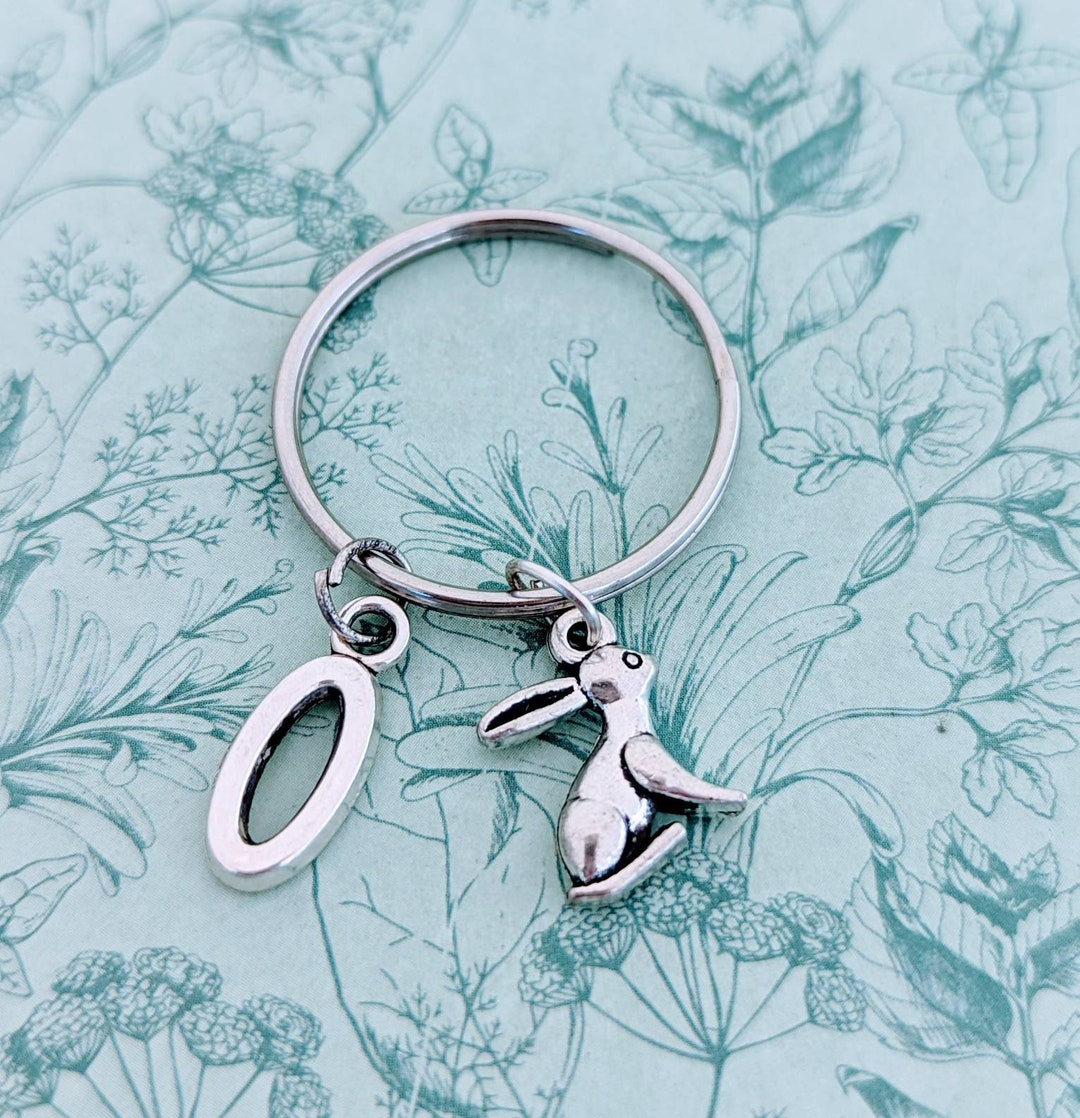 Rabbit Keyring, Rabbit Lover Gifts, Personalized Gifts, Easter Gifts ...