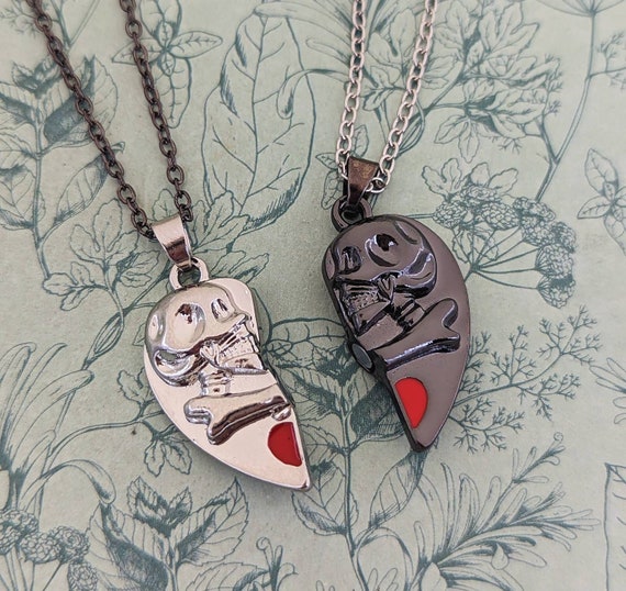 Gothic couple necklaces deals