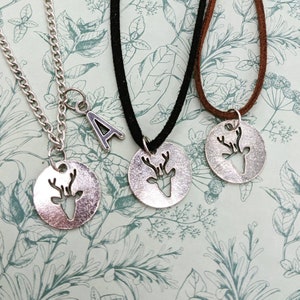 Stag necklace, deer necklace, woodland themed, stag themed, woodland animals, personalised necklace, animal necklace, animal themed,