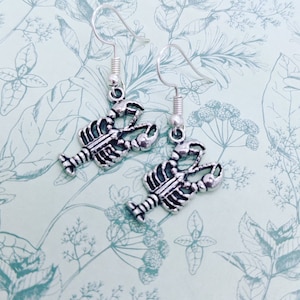 Lobster earrings, lobster jewelry, crawfish earrings, crawfish jewelry, lobster lover gifts, bff gifts, sister gifts, fish earrings,