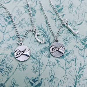 Pinky promise necklace, friendship necklace, bff gifts, promise jewelry, gifts for her, teen gifts, bff necklace, birthday gift, couple gift