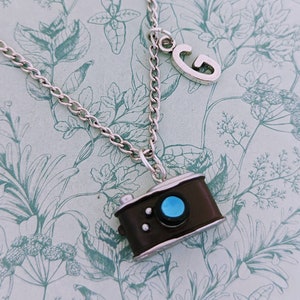 Collier appareil photo, bijoux appareil photo, collier photographe, cadeaux photographe, cadeaux pour photographe, collier rétro, photographe de mariage