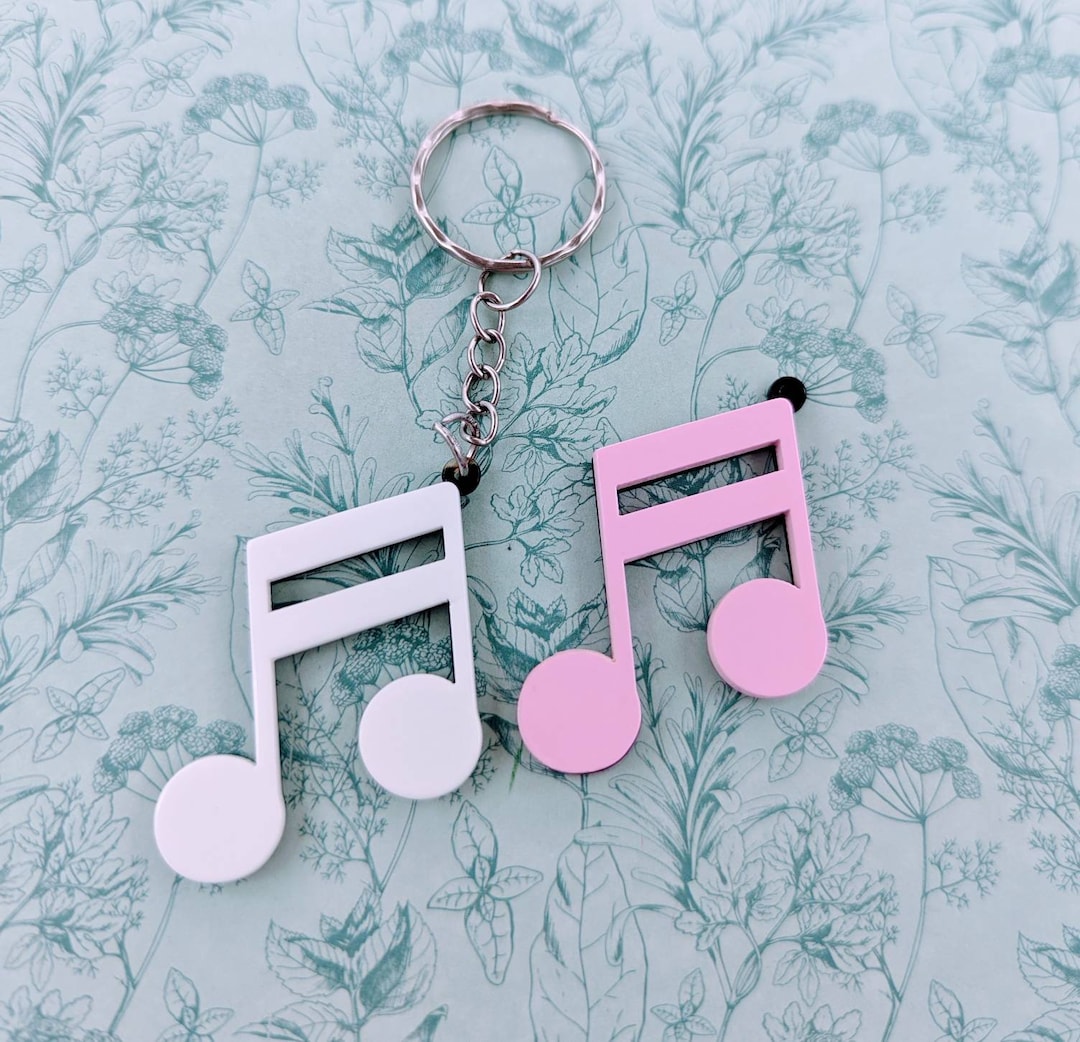 Singer Keychain Music Note Keychain, Music Keyring, Musician Gifts, Singer Gifts, Music ...