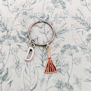 Witch Keychain, broomstick keychain, witch themed gifts, wiccan gifts, wiccan themed, witch coven gifts, pagan Keychain, witch lover gifts,