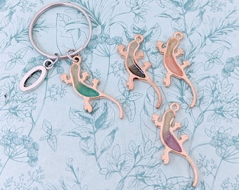 Porte-clés lézard, porte-clés lézard, cadeaux pour les amateurs de lézards, propriétaire de reptiles, propriétaire de lézards, cadeaux de reptiles, porte-clés gecko, cadeau gecko,