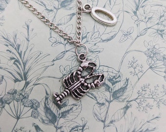 Hummer Kette, Hummer Schmuck, Hummer Liebhaber Geschenke, personalisierte Halskette, Charm Halskette, Schwester Geschenke, Briefkasten Geschenke, Geschenkideen,