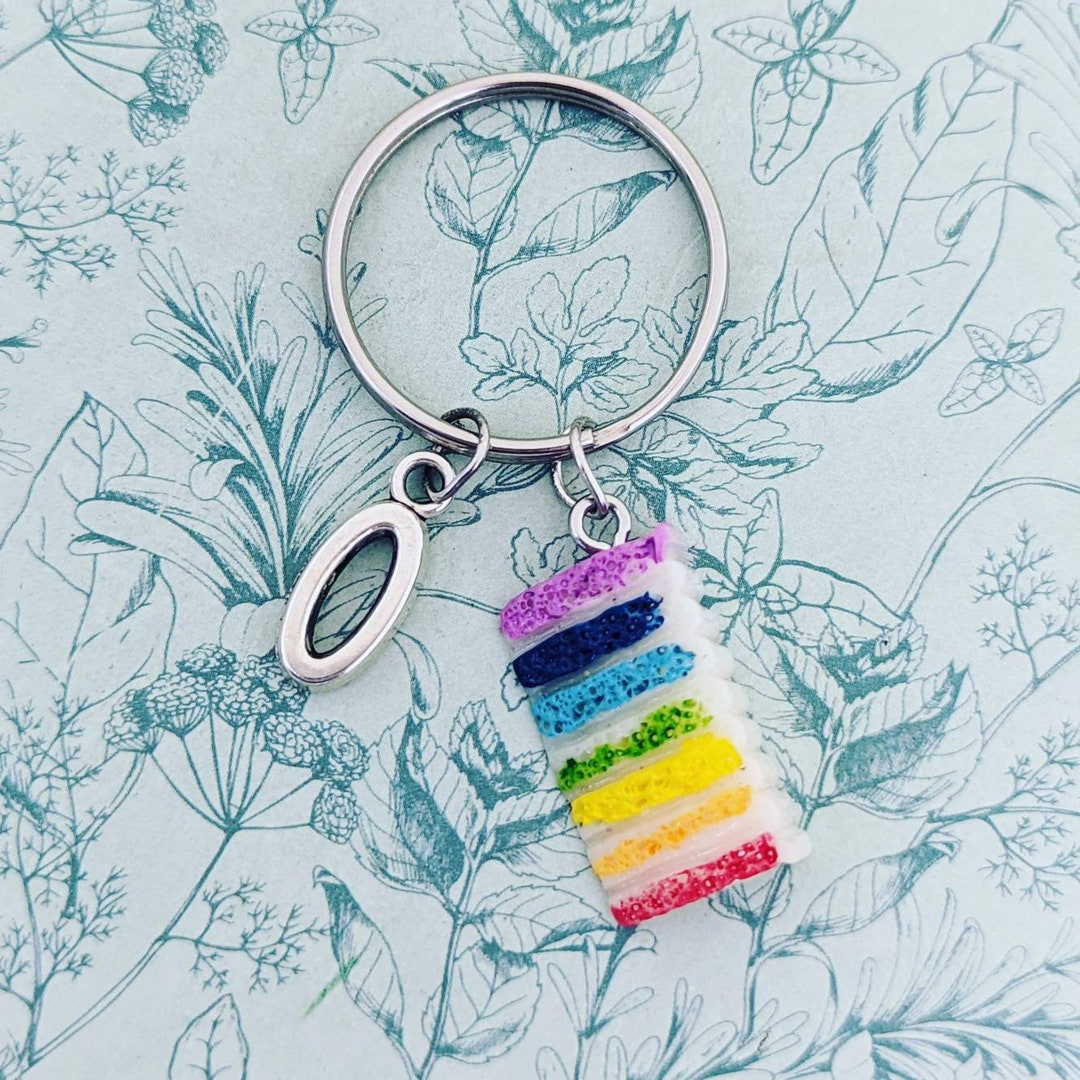 Rainbow Cake Keychain, Cake Lover Gifts, Cake Maker Gifts, Foodie Gifts ...