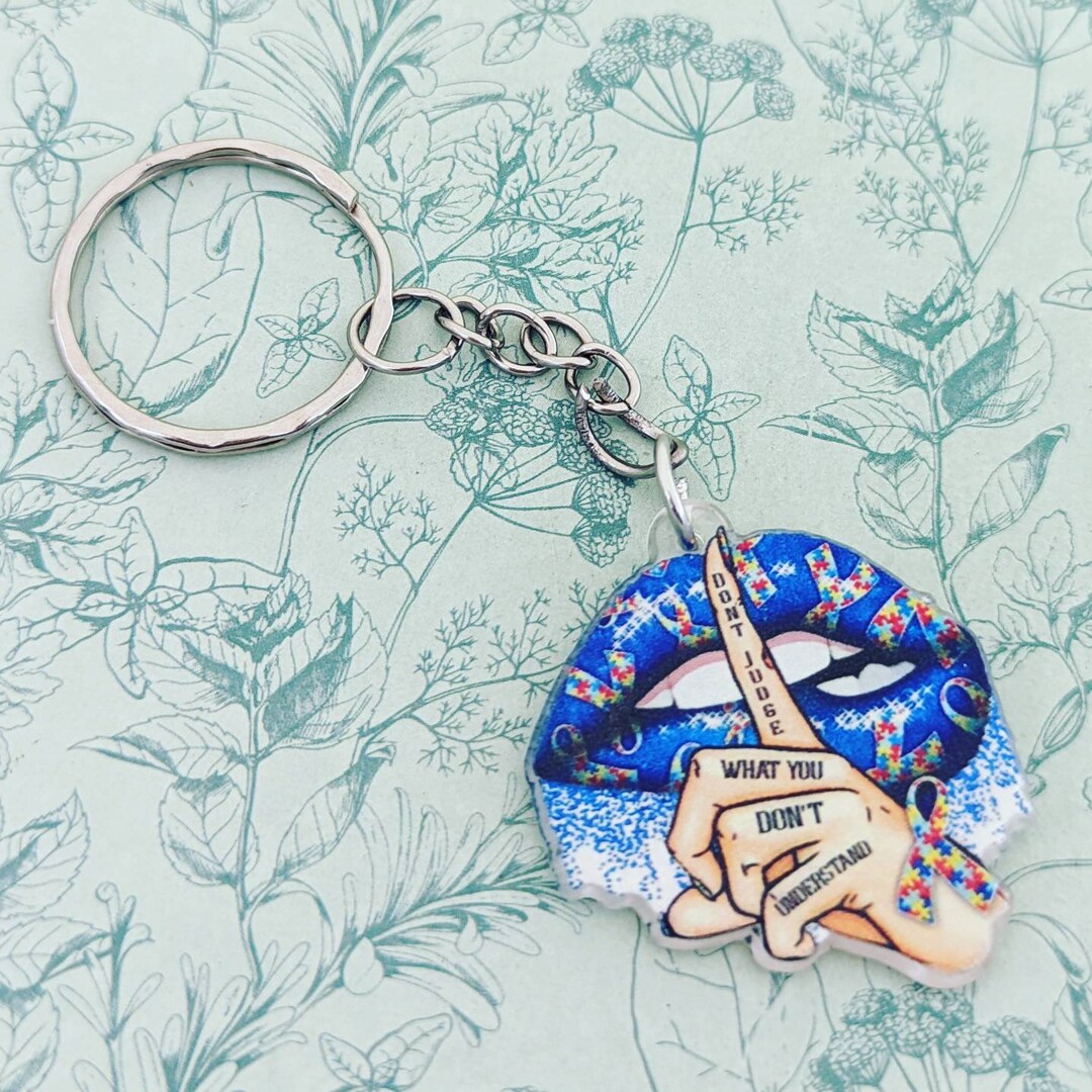 Sasylvia 48 Pcs Autism Awareness Keychain Autism Teacher Thank You Gifts Autism Teacher Appreciation Gifts For Autistic Children Boy Girl Mom Women Men Special Education ABA Therapist Gift