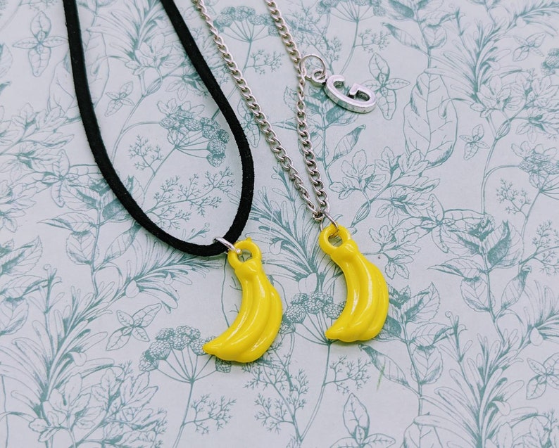 Banana Necklace Fruit Necklace Banana Jewellery Banana Etsy UK