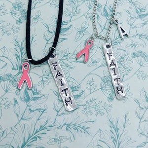 Cancer gift, cancer necklace, faith necklace, faith gifts, cancer survivor gifts, cancer jewelry, cancer fighter, strength jewelry, gifts