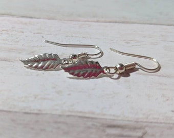 Pendientes de hoja, joyas de hojas, joyas de bosque, pendientes de encanto, pendientes veganos, pendientes de naturaleza, pendientes de bosque, joyas de la naturaleza,
