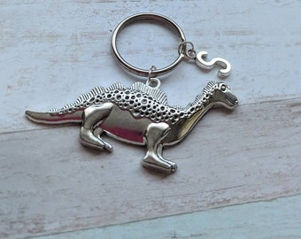Dinosaur keyring, dinosaur gift, dinosaur charm, dinosaur jewellery, personalised keychain, Christmas gift, girlfriend gifts, bff gift