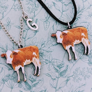 Cow necklace, cow lover gifts, cow jewellery, cow jewelry, cow farmer gifts, animal necklace, animal jewellery, animal lover gifts,