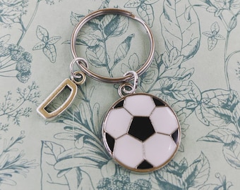 Football keyring, personalised keyring, soccer gift, soccer keychain, sports gifts, football coach gifts, stocking fillers, son gifts,