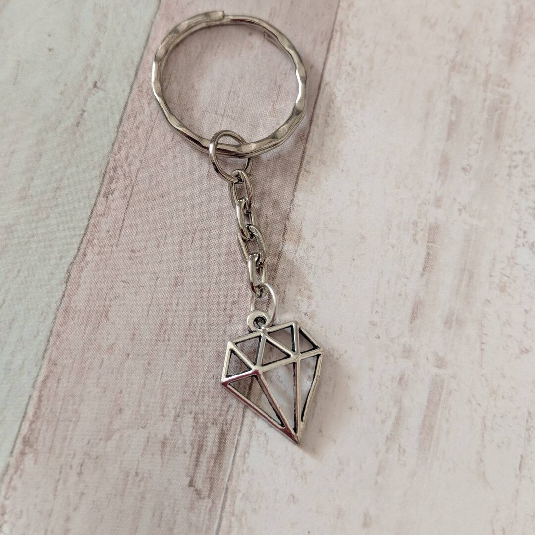 Diamond Keyring, Girl Keyring, Personalised Keyring, Personalised Gifts