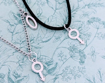 Collar de hombres, regalos para hombres, regalos de marido, collar de símbolo de género masculino, regalos del orgullo gay, collar de marte, joyas de marte, regalos para novio,