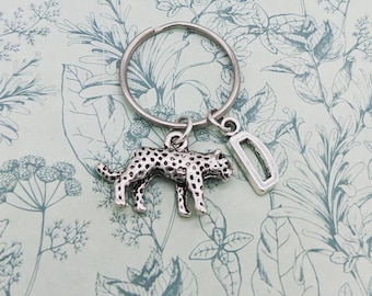 Llavero de leopardo, llavero de leopardo, regalos para amantes del leopardo, llavero de animal, regalos para amantes de los animales, llavero de guepardo, regalos para amantes del guepardo, regalo para mejores amigos