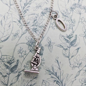 Microscope necklace, science graduate gifts, DNA necklace, science necklace, science lover gifts, chemistry gifts, biology gifts,  gift idea