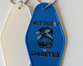 Diabetes themed Keyring, diabetes keychain, diabetes awareness keyring, diabetes accessories, diabetes nurse gifts, diabetic gifts,