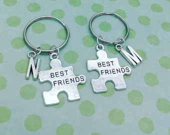 Beste vriend sleutelhanger, beste vriend geschenken, vriend sieraden, geschenken voor haar, tiener geschenken, vriend sleutelhanger, vrienden sleutelhanger, bff geschenken, meisje squad