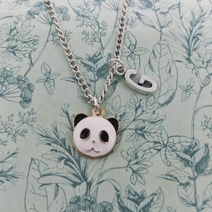 Panda Halskette, Panda Schmuck, Panda Liebhaber Geschenke, Panda Anhänger, personalisierte Halskette, personalisierte Geschenke, TierGeschenke, Tier Halskette,